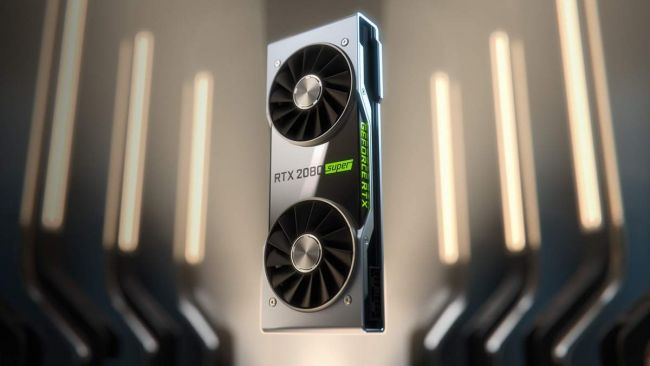 Nvidia GeForce RTX 2080 Super GPU graficka karta ilustrace 1600